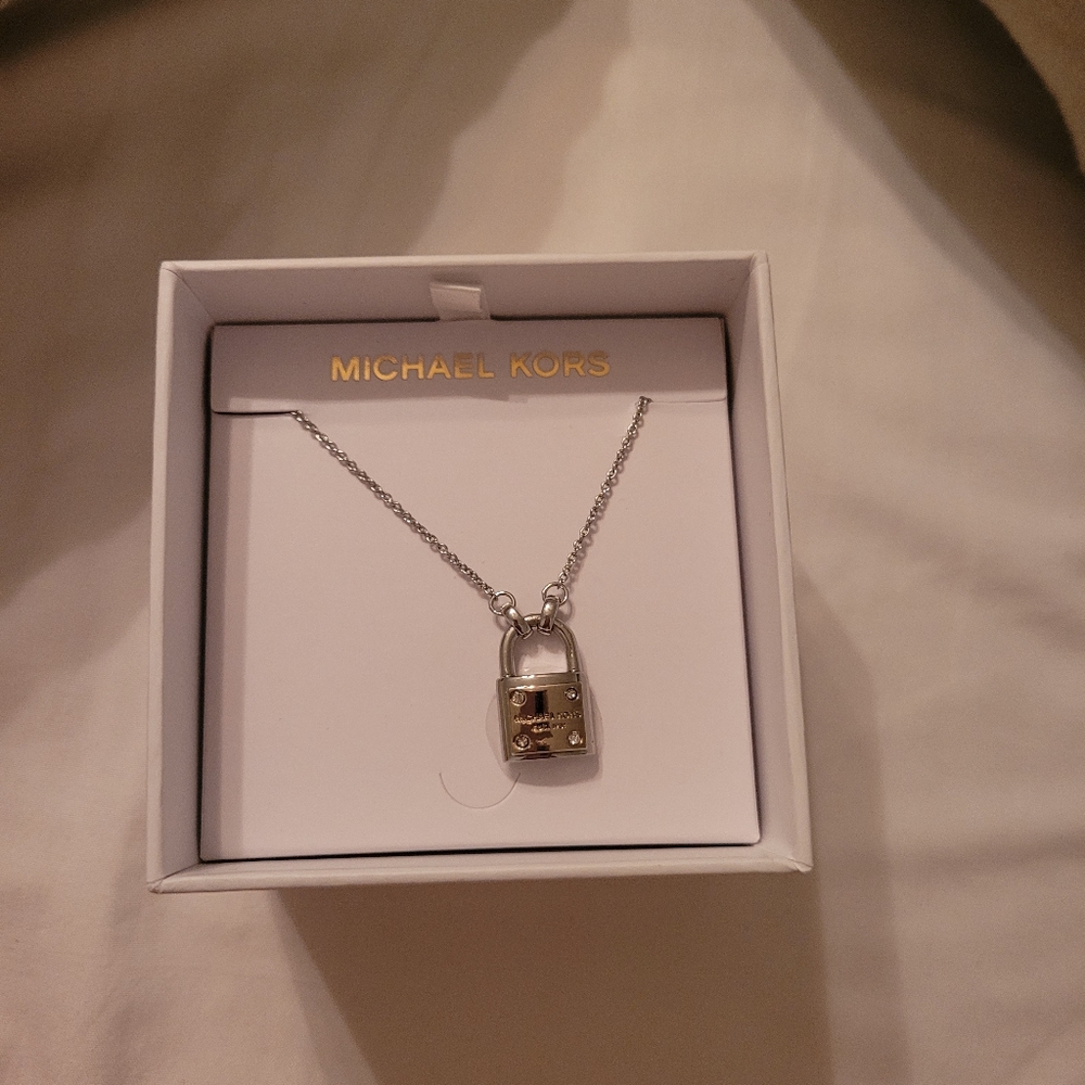 NWT MK Lock Necklace
